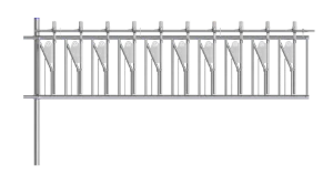Cornadis chèvre ecofix - 3 m / 10 places