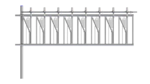 Cornadis chèvre ecofix - 2,5 m / 8 places