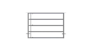 Panneau herbage, longueur 2/3 m, 1 entretoise