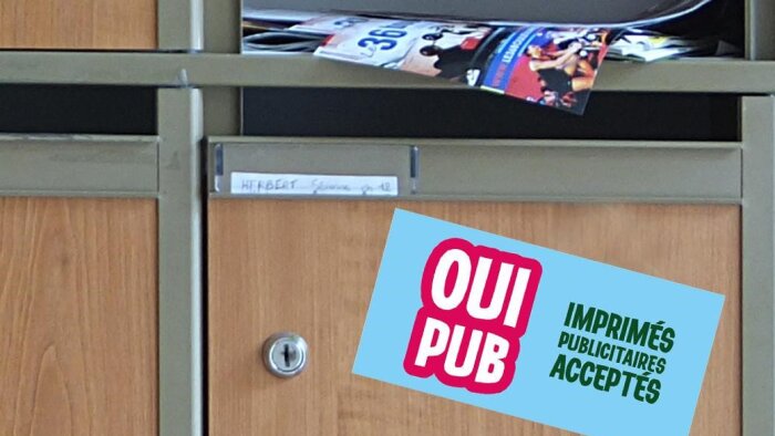 Dans les zones tests de Oui Pub, une majorité de ménages choisissent de ne plus recevoir d’imprimés. - © Ademe