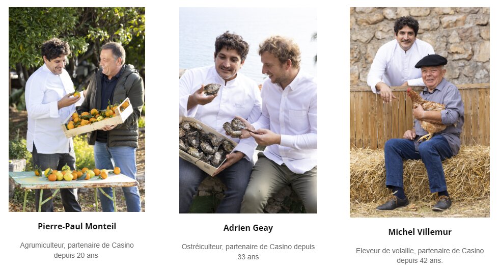 Le chef Mauro Colagreco accompagne Casino sur le sujet de la saisonnalité des produits et fait la promotion en ligne de producteurs locaux.  - © D.R.