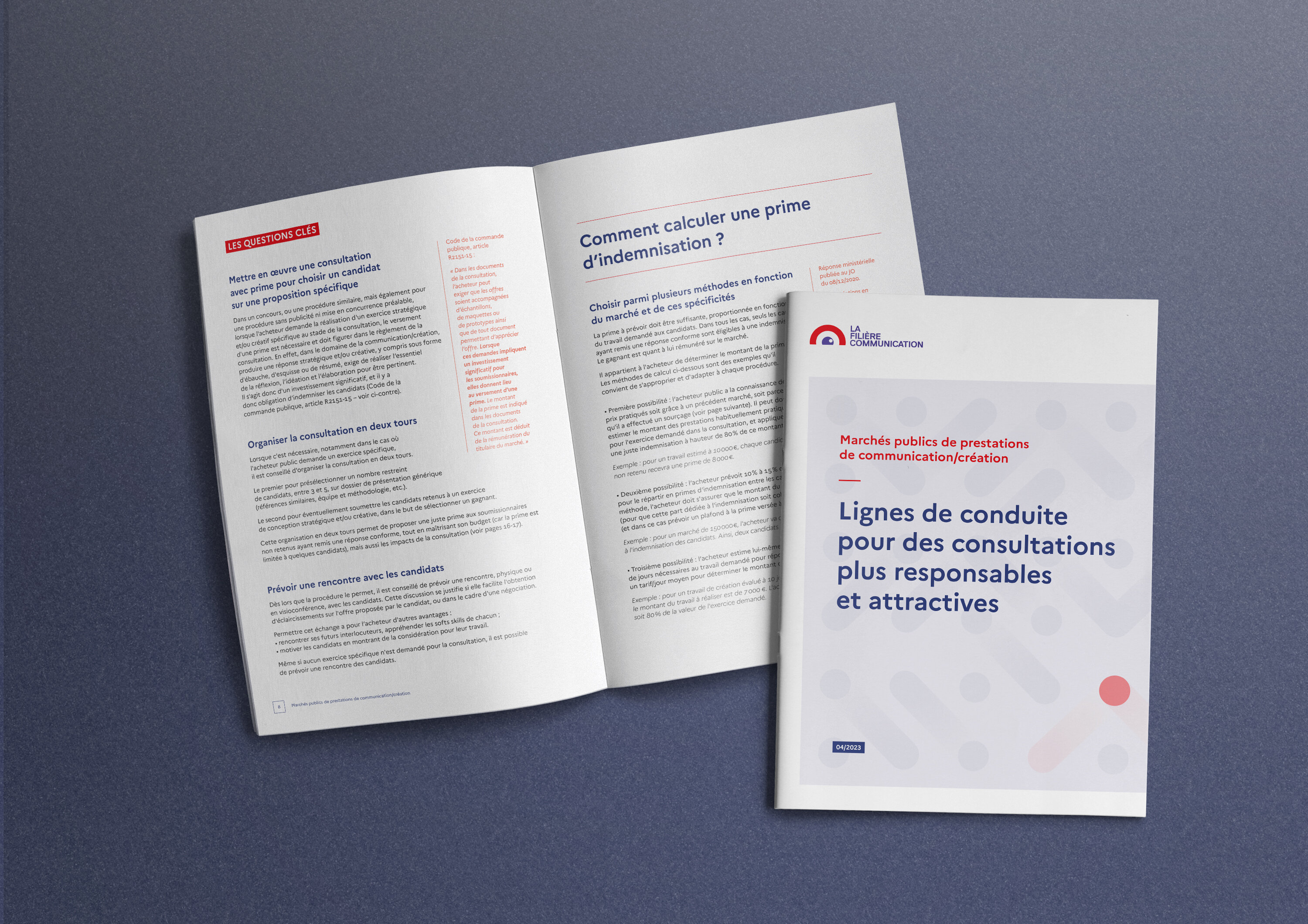Les lignes de conduite, un document de conseils pour des consultations plus efficaces et vertueuses - © La Filière communication