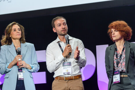 Laure Forêt (Orano), Charles-Maurice Dubard (Lidl France) et Gaëlle Salaün (EDF) - ©&amp;#160;Carole Desheulles