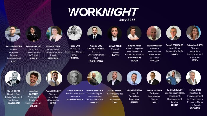 La composition du jury Worknight 2025, quatrième édition des trophées du Future of Work. - © Républik WPI