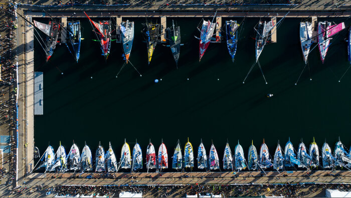 95 bateaux au départ pour cette 16e édition de la Transat Jacques Vabre Normandie Le Havre - © Grand Fred/Nefsea