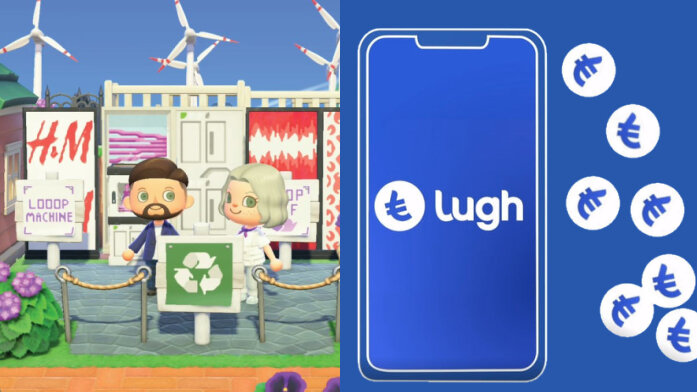 A gauche, H&amp;M mise sur Animal Crossing, à droite, Lugh est la crypto du groupe Casino. - © D.R.