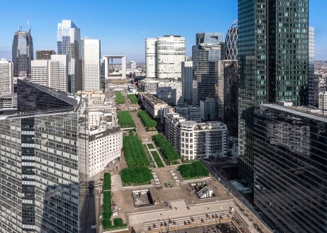 Vue aérienne de l&amp;#039;esplanade de La Défense - Avant - ©&amp;#160;MDP - Paris La Défense