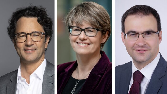 (de gauche à droite) Sylvain Gerron, Martine Loyer, Gilles Ballot.  - © Carrefour
