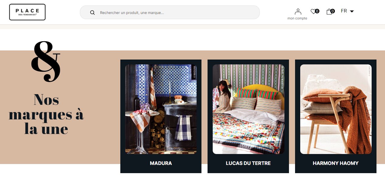 Place des Tendances étend son offre à la maison et l’enfant via sa marketplace. - © D.R.