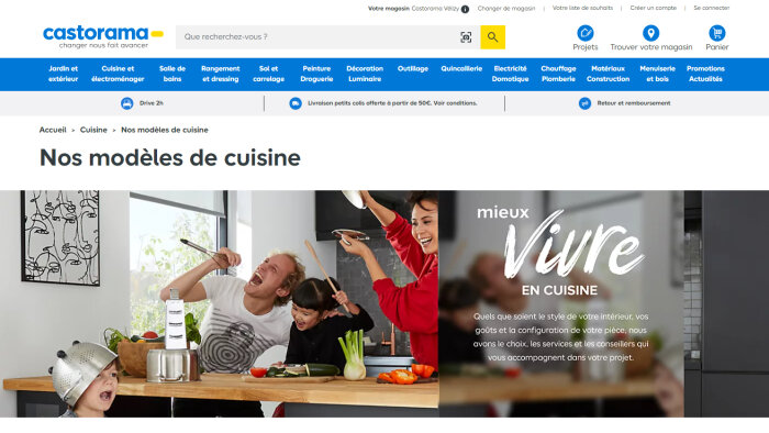 Castorama a réussi à générer 1,2 millions d’opportunités commerciales via des push web et app. - © Castorama