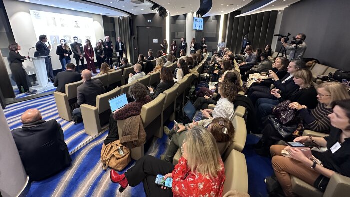 Les enseignes fondatrices réunies pour le lancement de LESS à Paris - ©&nbsp;D.R.