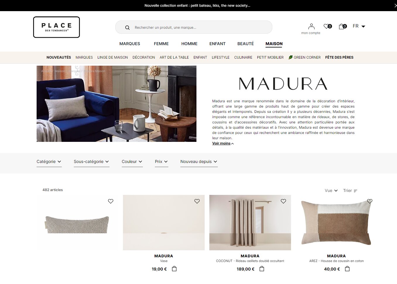 A l’instar de Madura, tous les vendeurs de la marketplace ont une page de présentation. - © D.R.