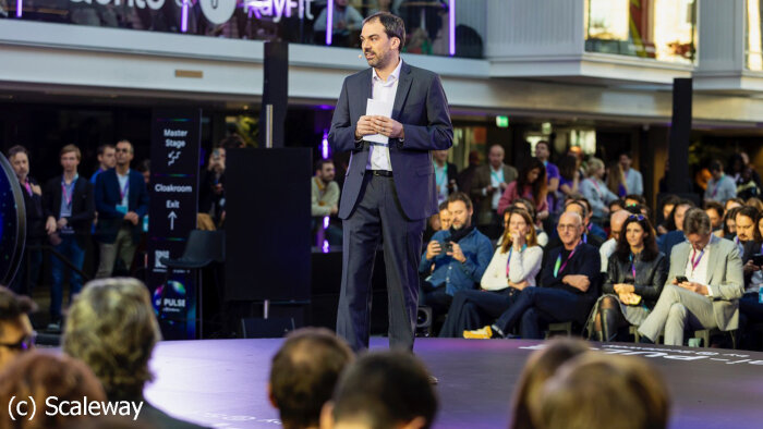 Damien Lucas, CEO de Scaleway, à AI Pulse 2023. - © Scaleway