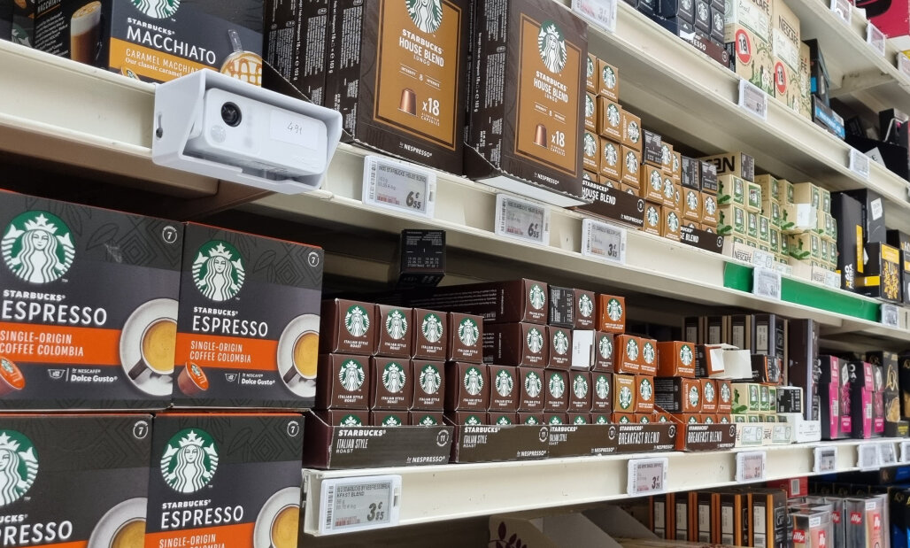 Shelfvision est actuellement en test chez Carrefour. - © Pricer