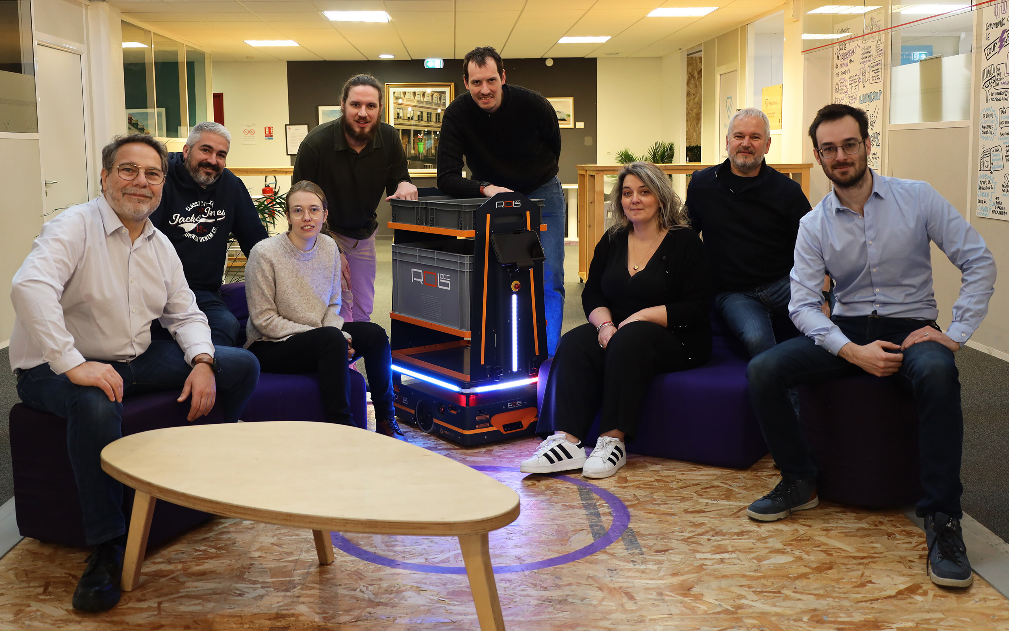 Patrick.Dehlinger, CEO de Rob’Occ à gauche avec ses associés. - ©&nbsp;CC BY-ND-NC