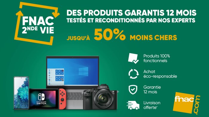 L’offre occasion sera valorisée prochainement dans les rayons des magasins. - © Fnac