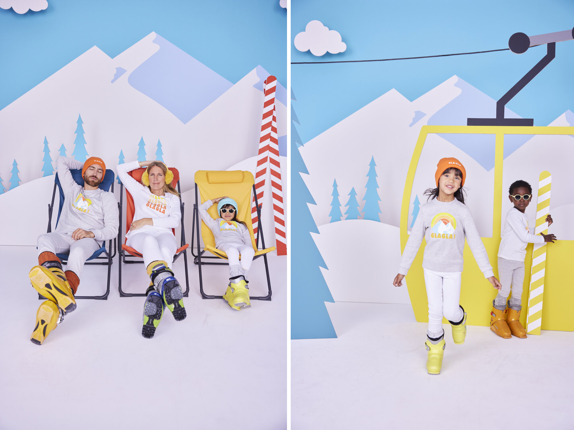 Damart proposera à partir du 28 décembre une collection ski co-créée avec la marque Ron ron by Agathe Lecaron. - © Damart