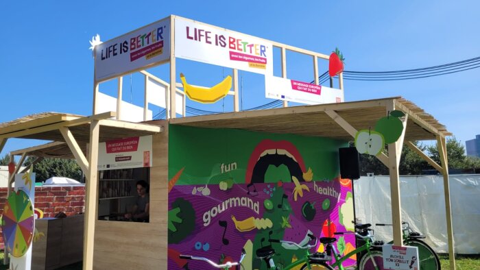 Le stand Interfel x AIB il y a quelques jours dans le Parc de Saint-Cloud (92) - © Interfel