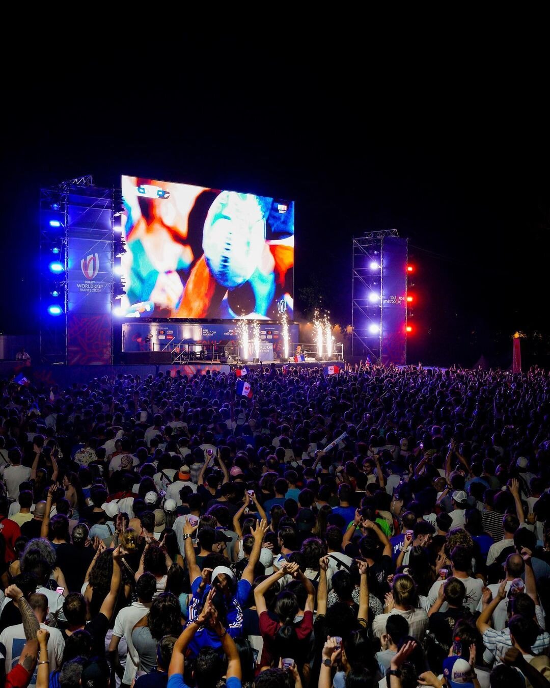Le Village Rugby Toulouse, la plus grande fan zone du territoire pouvant accueillir 40 000 personnes - © Visitez Toulouse