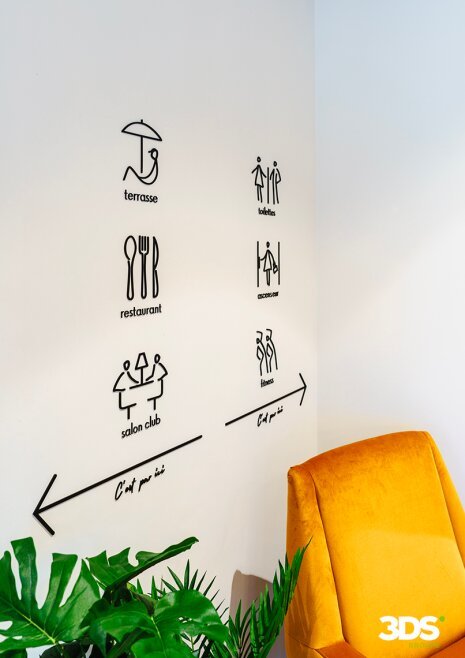 Signalétique d&amp;#039;orientation chez Cazam - ©&amp;#160;3DS Groupe