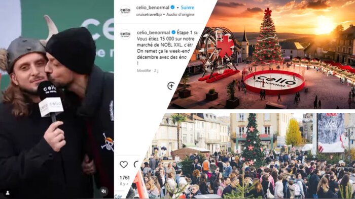Avec son opération « Noël XXL », Celio transforme des villages en véritables destinations festives.  - © D.R.