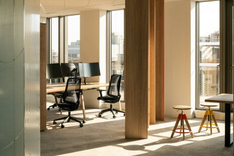 Aménagements des bureaux du siège de Samsung France - ©&amp;#160;Thibaud Poirier pour Parella