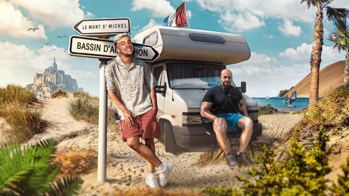 L’influenceur Inoxtag en roadtrip avec les glaces Kinder Bueno. - © Inoxtag
