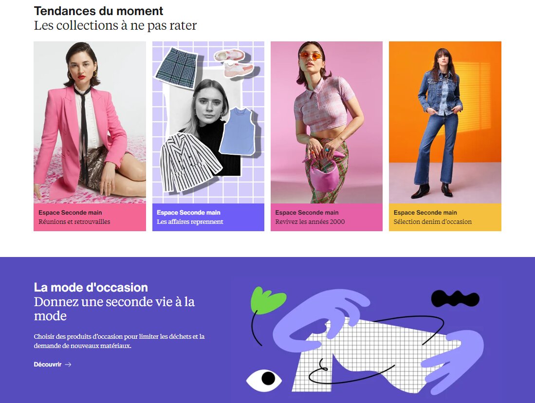 Zalando valorise l’offre des articles de seconde main comme des articles neufs. - © Zalando
