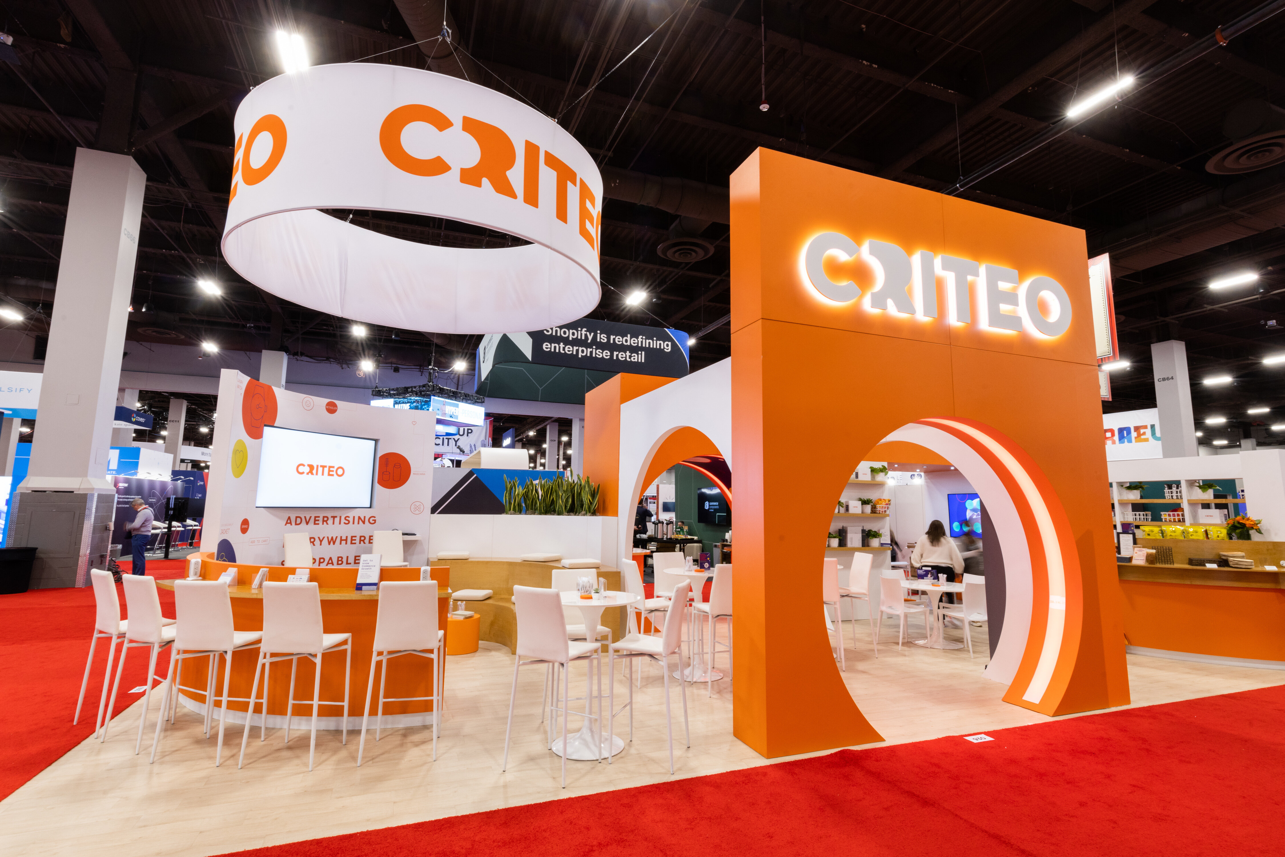 Criteo est présent sur les principaux salons de son secteur en Europe et aux Etats-Unis comme Shoptalk Las Vegas (2023) - © Criteo