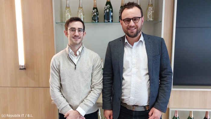 De gauche à droite : Victor Azria (JCDecaux) et Romain Nio (Pernod Ricard). - © Républik IT / B.L.