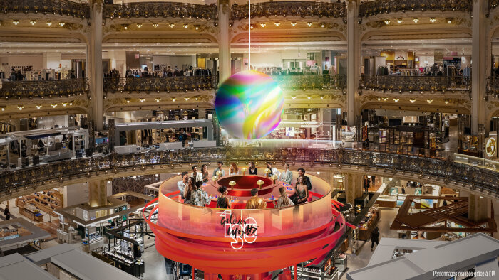 Une table d’anniversaire sera située sous la coupole Art Nouveau des Galeries Lafayette. - © Galeries Lafayette - Ubibene