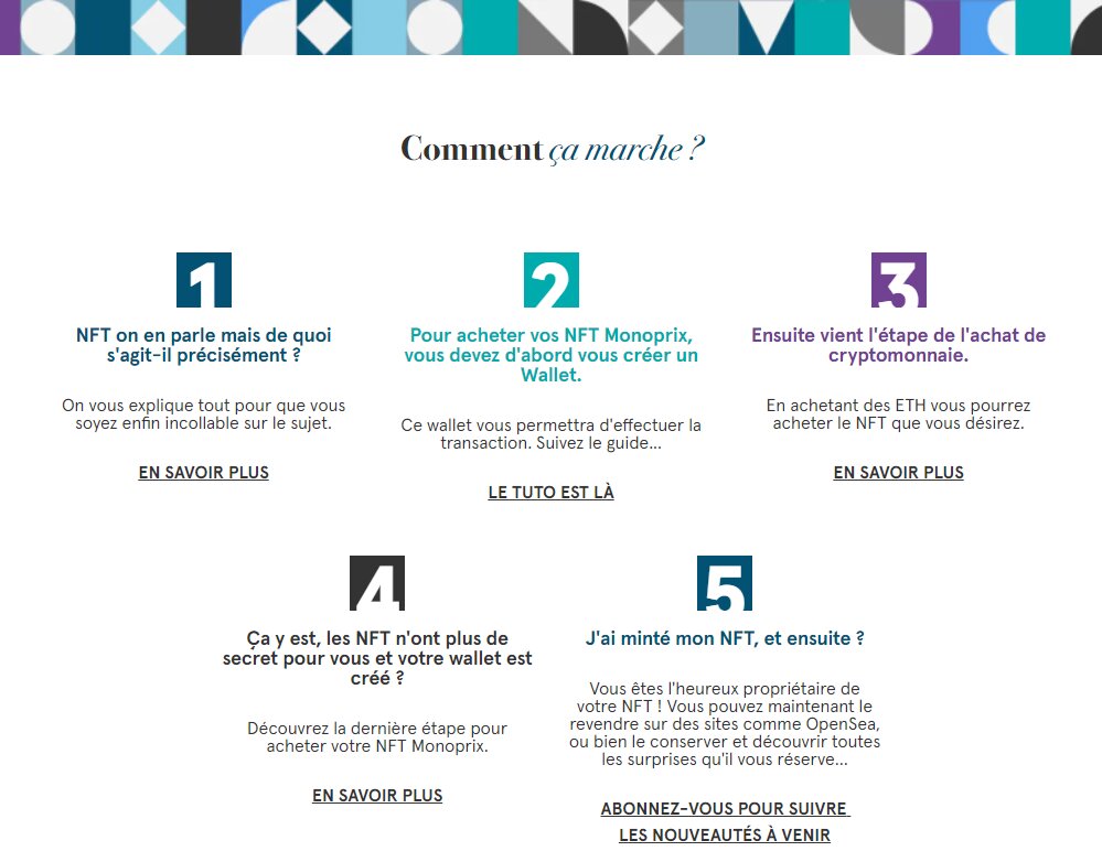 Monoprix a écrit des tuto pour chaque étape pour accompagner ses clients. - © Monoprix