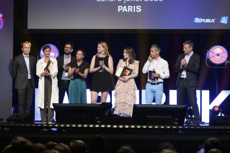 Les lauréats sur la scène de la Madeleine - ©&amp;#160;Carole Desheulles