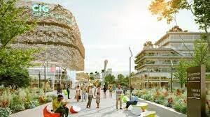Un site ouvert sur le monde qui s’articulera autour de 5 espaces et d’une place centrale - © D.R.