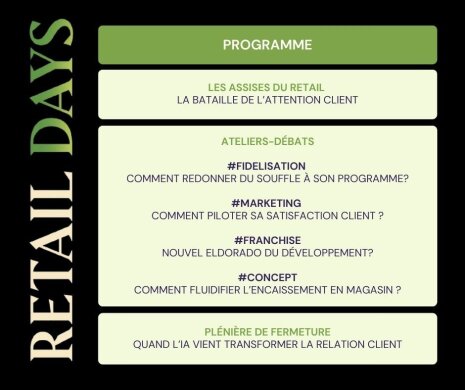 Retail Days Programme - ©&amp;#160;Républik Retail
