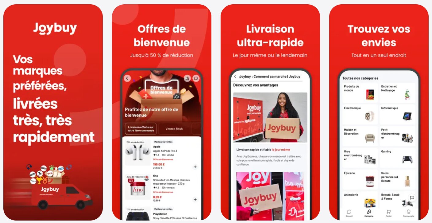 Joy Buy est App First et incite les consommateurs français à télécharger l’application. - © D.R.
