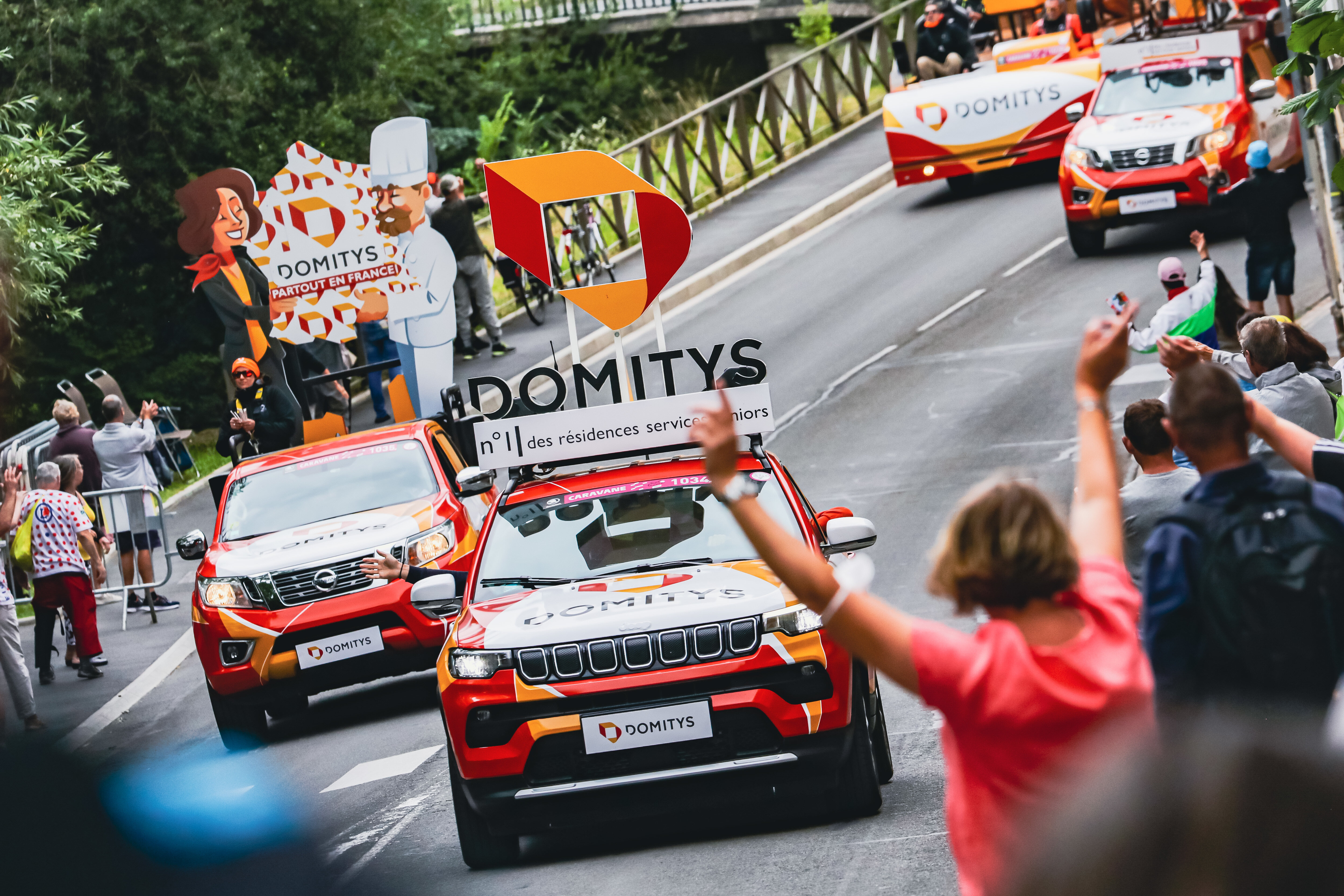 Domitys, présent sur la caravane publicitaire du Tour de France 2022 (Etape 6 - Binche / Longwy) - © A.S.O./Aurelien Vialatte