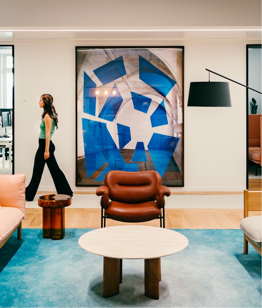 L’aménagement des nouveaux bureaux d’Eurazeo par Saguez&amp;Partners et Hauteur Libre. - © Michaël Bezou