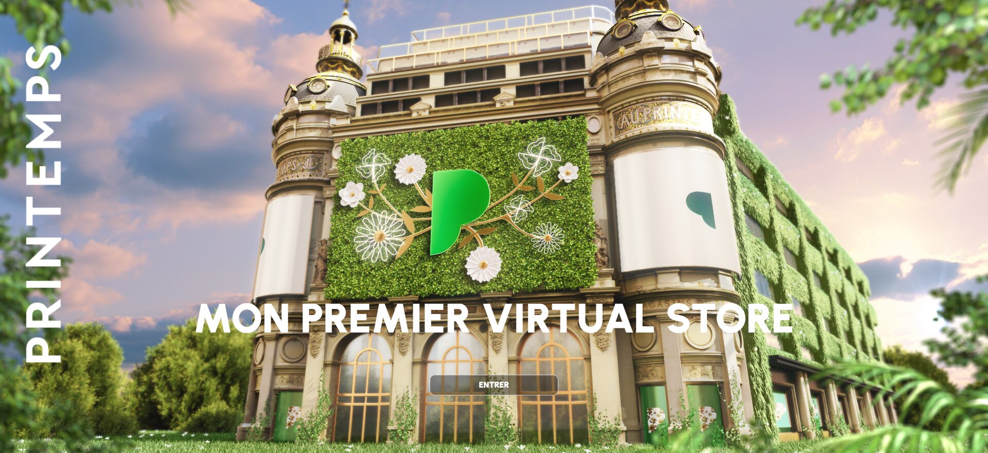 Le magasin virtuel est accessible depuis le site e-commerce de Printemps. - © Printemps
