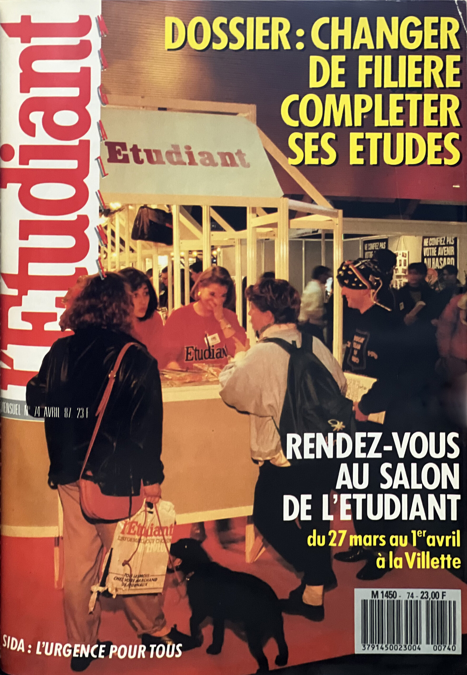 Les Salons de L’Etudiant en couverture du magazine éponyme en 1987 - © L’Etudiant