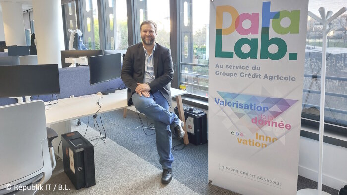 Aldrick Zappellini est directeur Data &amp; IA et chief data officer du groupe Crédit Agricole. - © Républik IT / B.L.