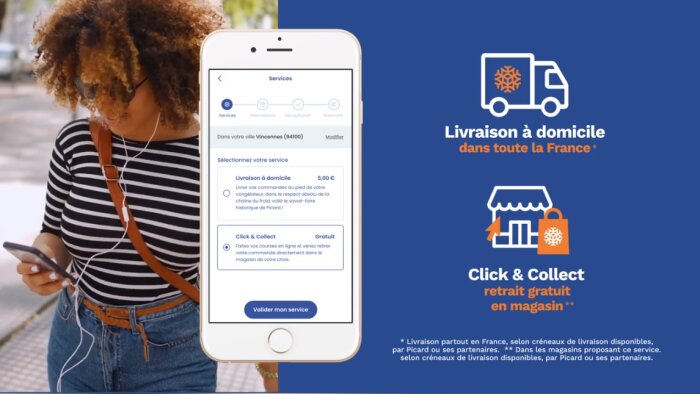 Picard Surgelés mise sur son app mobile pour travailler sa relation client et développer le CA web. - © D.R.