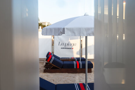 La plage Air France lors du dernier Festival de Cannes - ©&amp;#160;Air France