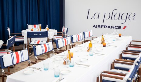 La plage Air France lors du dernier Festival de Cannes - ©&amp;#160;Air France