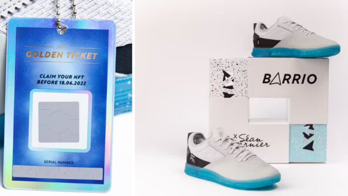 Le modèle Barrio Séan Garnier édition limitée est vendu 50 euros incluant un NFT. - © Decathlon