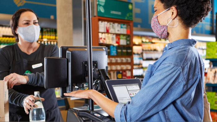 Amazon indique le paiement par la paume de la main prend moins d’une seconde. - © Amazon