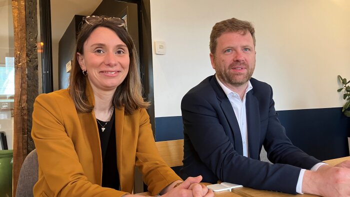 Pauline Poissonnier, responsable commerciale France et Florent Boizard, directeur de Reflex. - © D.R.