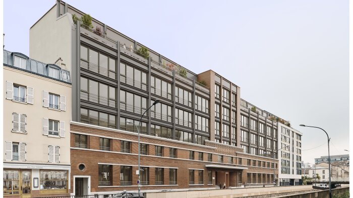 La Distillerie et ses 13 000 m² recevront dès 2024 les collaborateurs de plusieurs entités d’Eiffage - © ailleurs.studio