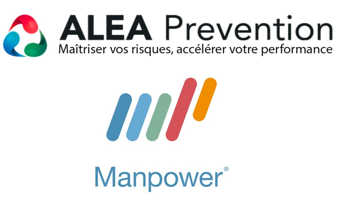 Logos d’Alea Prévention &amp; Manpower - © Alea Prévention/Manpower
