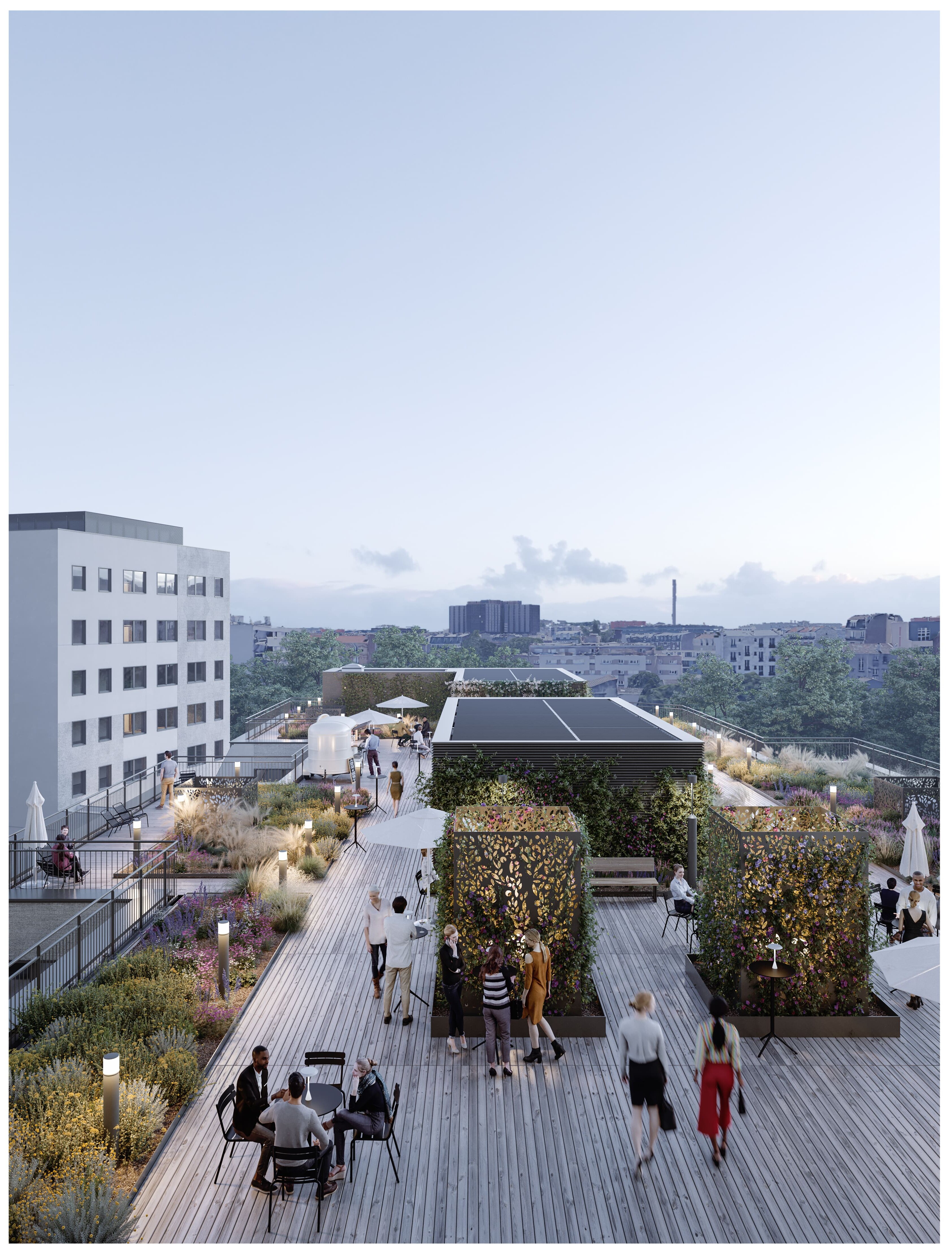 Le rooftop de La Distillerie - © ailleurs.studio